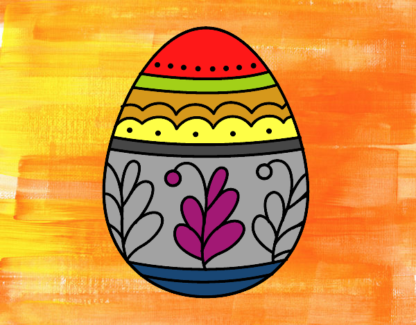 Huevo de Pascua mandala