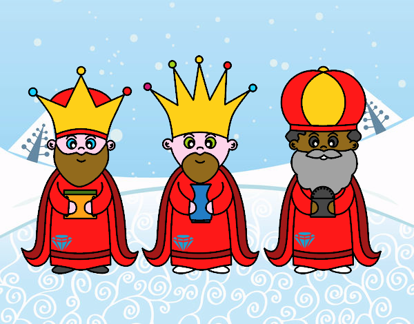 Dibujo Los 3 Reyes Magos pintado por Daniel777