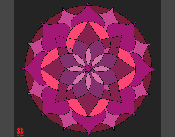 Dibujo Mandala 14 pintado por 33Helen