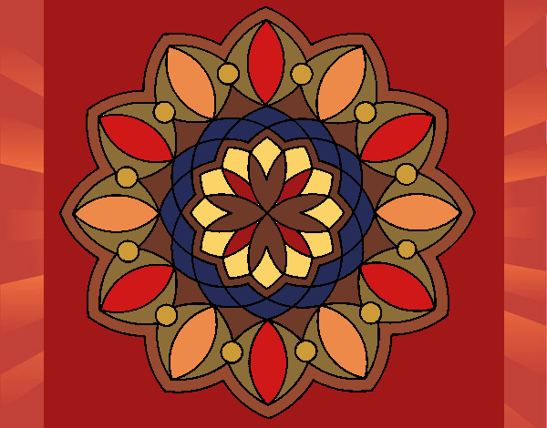 Dibujo Mandala 3 pintado por nathzapp