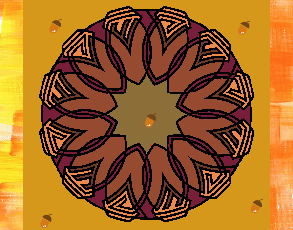 Dibujo Mandala 37 pintado por nathzapp