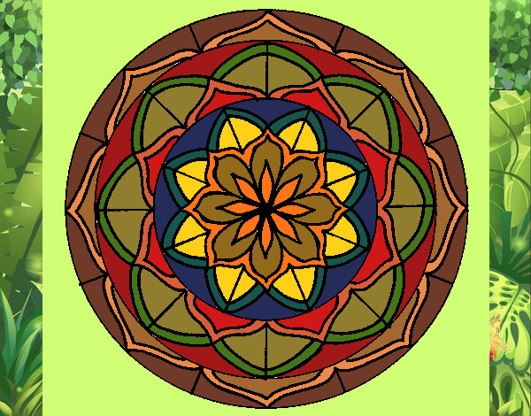 Dibujo Mandala 6 pintado por nathzapp