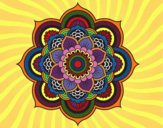 Dibujo Mandala flor oriental pintado por nathzapp