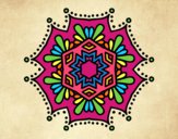 Dibujo Mandala flor simétrica pintado por micky729