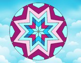 Dibujo Mandala mosaico estrella pintado por YESICAJZ
