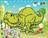 Dibujo Tyrannosaurus Rex pintado por Maximin