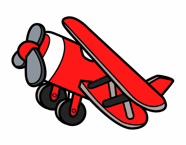 Dibujo Avión acrobático pintado por NievesMC