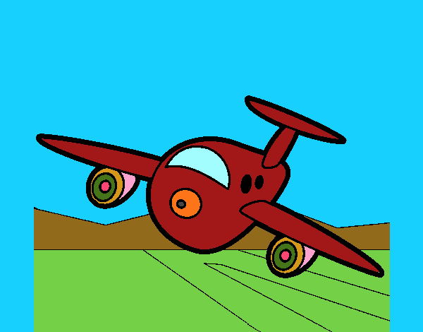 avión modelo 207 en el cielo