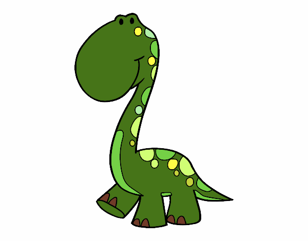 Dibujo Dino pintado por NievesMC