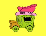 Dibujo Food truck de perritos calientes pintado por LACLUIS