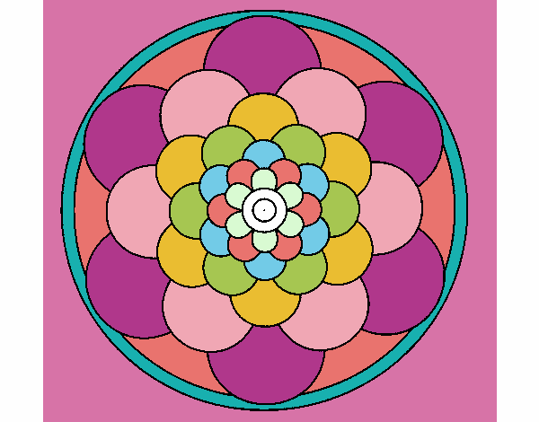 Dibujo Mandala 22 pintado por mdifranco