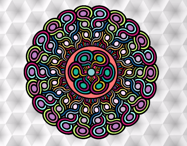 Dibujo Mandala trenzada pintado por janakitty