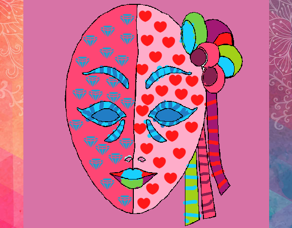Dibujo Máscara italiana pintado por Rebecacool