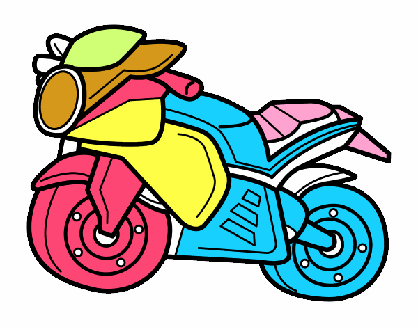 Dibujo Moto deportiva pintado por LACLUIS