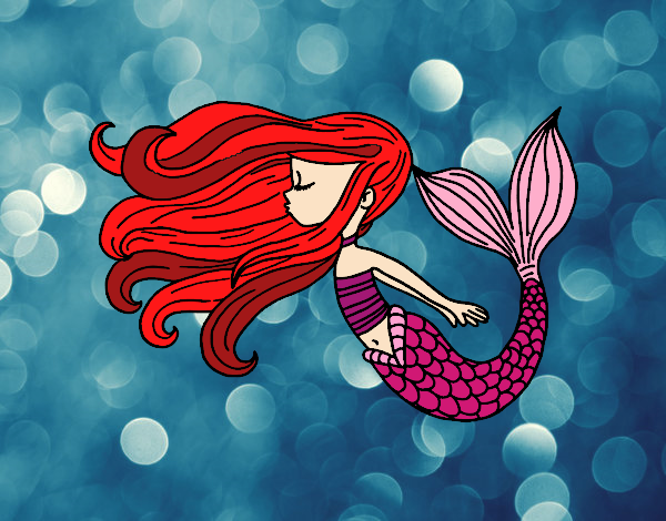 Dibujo Sirena flotando pintado por MikuCat