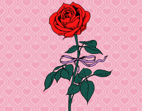 Dibujo Una rosa pintado por andy2016