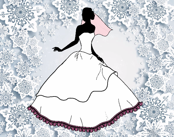 Dibujo de Vestido de boda pintado por Lunalunita en Dibujos net el día