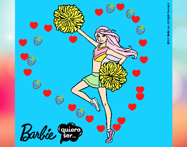 Dibujo Barbie animadora pintado por flashay