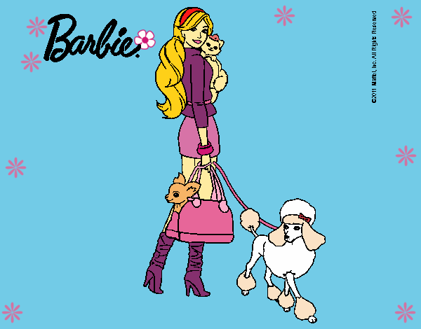 Dibujo Barbie elegante pintado por LunaLunita