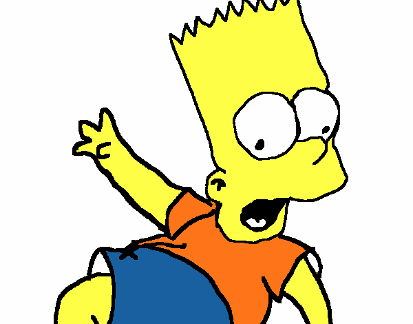 Dibujo Bart 2 pintado por bautopa