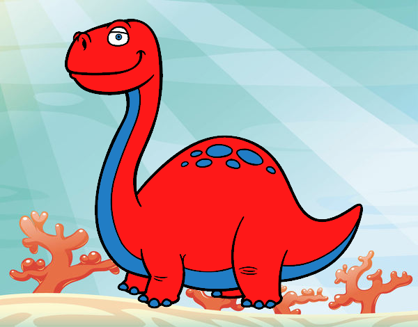 Dibujo Dino Diplodocus pintado por dulceth_07