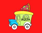 Dibujo Food truck de pizza pintado por LACLUIS