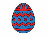 Dibujo Huevo de Pascua con estampados pintado por dulceth_07