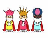 Dibujo Los 3 Reyes Magos pintado por bautopa
