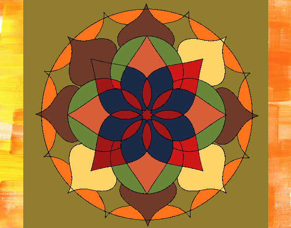 Dibujo Mandala 14 pintado por nathzapp