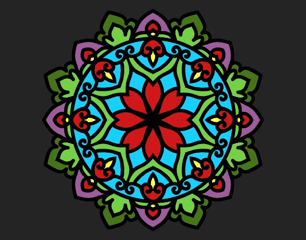 Dibujo Mandala celta pintado por queyla