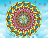 Dibujo Mandala flor con círculos pintado por LOCUELA