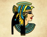 Dibujo Perfil de Cleopatra pintado por Ali2004