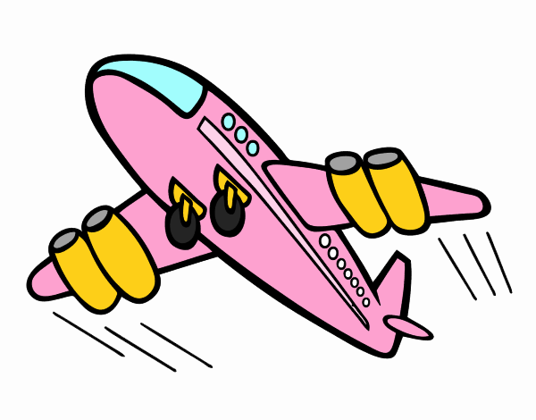 Dibujo Avión rápido pintado por zorriyin