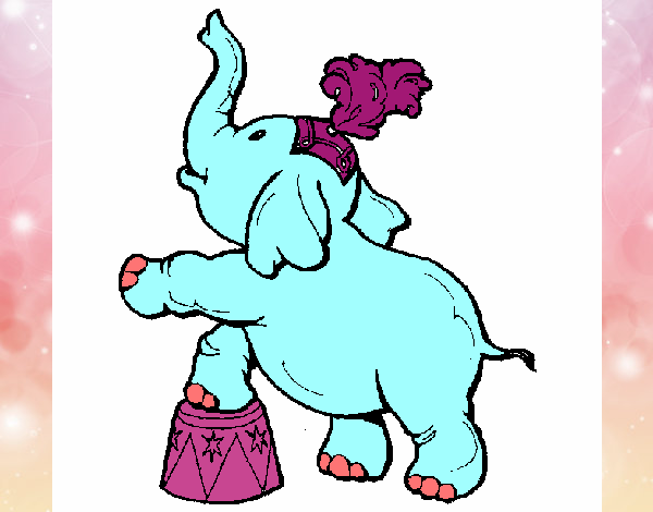 Dibujo Elefante pintado por ryes