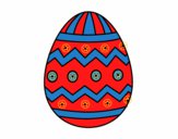 Dibujo Huevo de Pascua con estampados pintado por dulceth_07