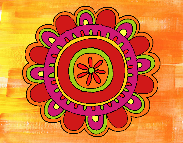 Dibujo Mandala alegre pintado por sandra1507