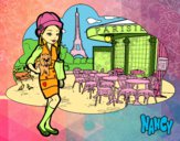 Dibujo Nancy en París pintado por LunaLunita