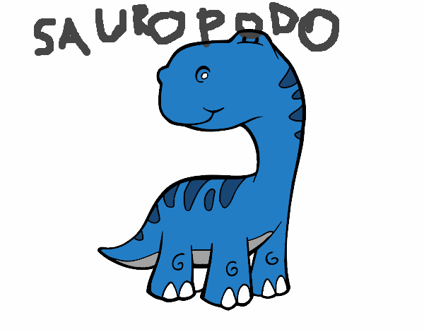 Dibujo Saurópodo pintado por sergiomesa