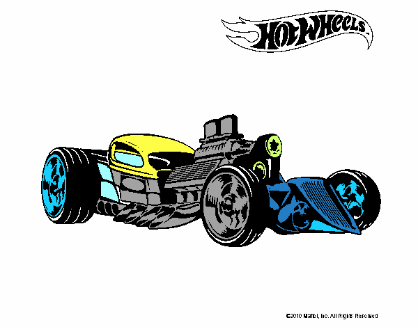 Dibujo Hot Wheels 10 pintado por maximolp