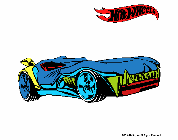 Dibujo Hot Wheels 3 pintado por maximolp