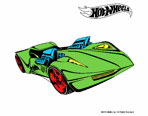 Dibujo Hot Wheels 4 pintado por maximolp