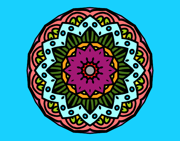 Dibujo Mandala modernista pintado por gigiamor