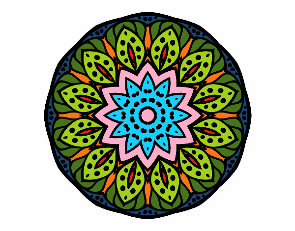 Dibujo Mandala naturaleza pintado por gigiamor