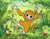 Dibujo Mono capuchino bebé pintado por Ali2004
