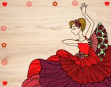 Dibujo Mujer flamenca pintado por Ali2004