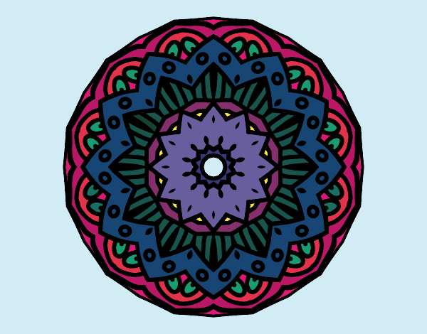 Dibujo Mandala modernista pintado por gigiamor