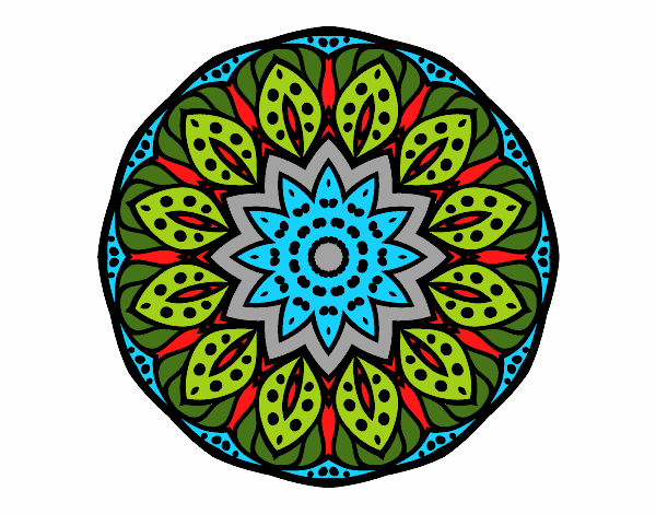 Dibujo Mandala naturaleza pintado por gigiamor