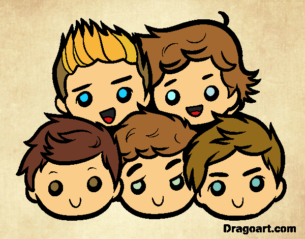 Dibujo One Direction 2 pintado por valenchuss