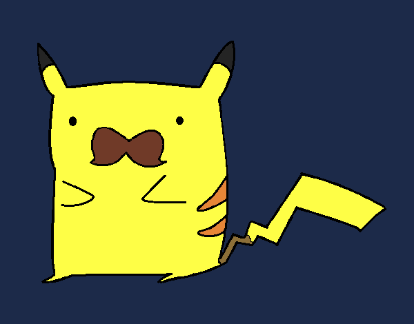 Pikachu con bigote