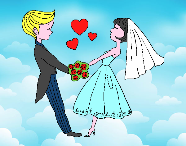 Dibujo Casados y enamorados pintado por yarix
